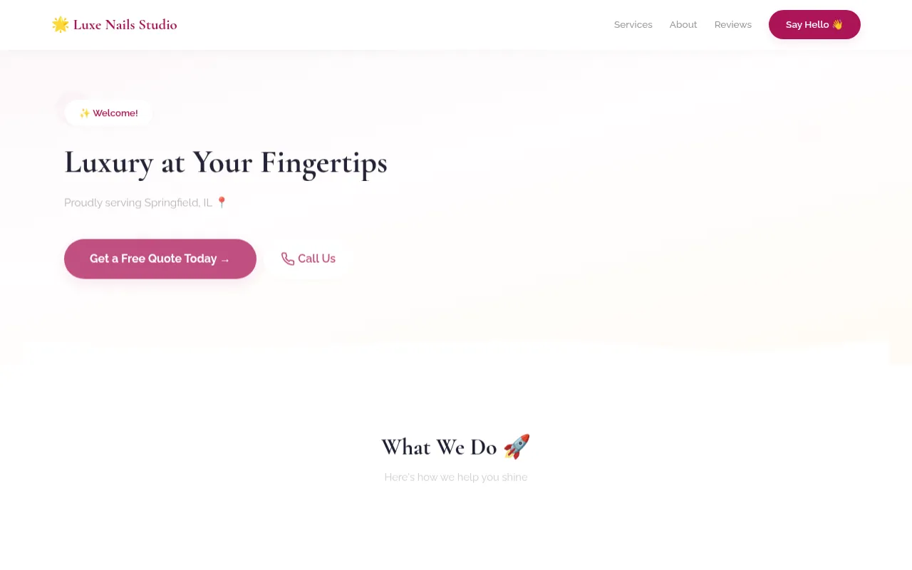 Nail Salon template preview