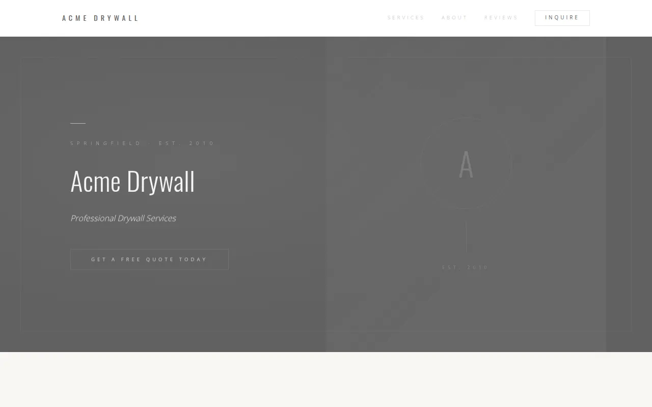 Drywall template preview