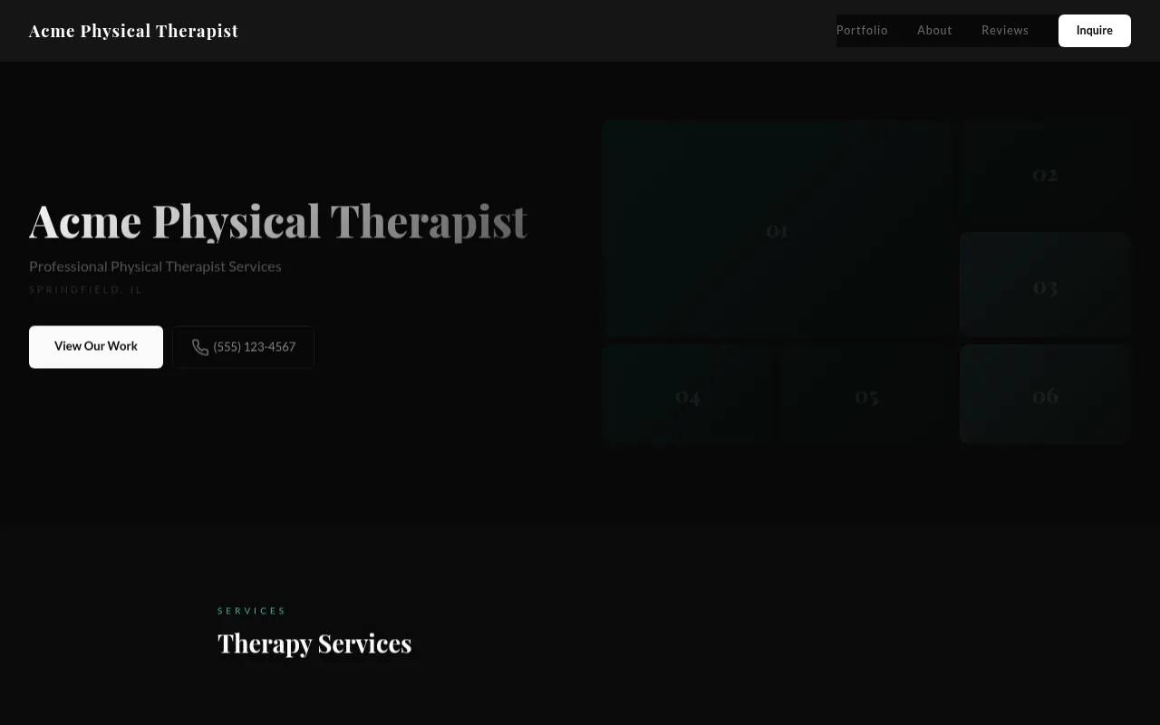 Physical Therapist template preview