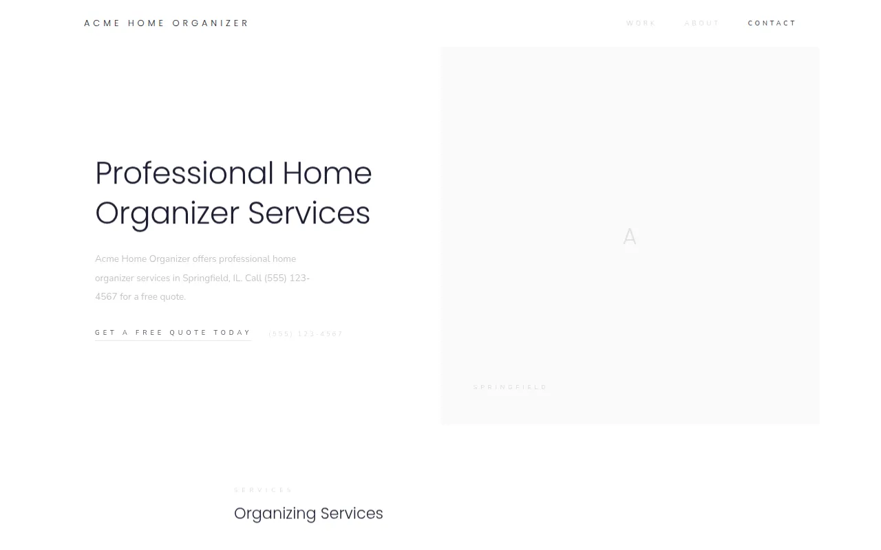 Home Organizer template preview