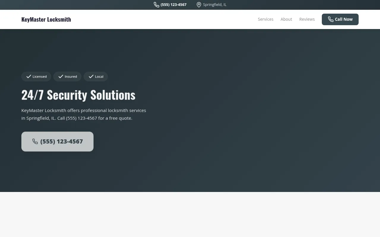 Locksmith template preview