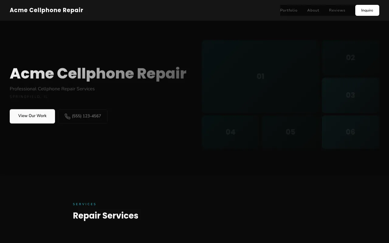 Cellphone Repair template preview